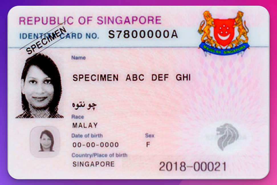 A Sample of NRIC For Home Loan Documents Required